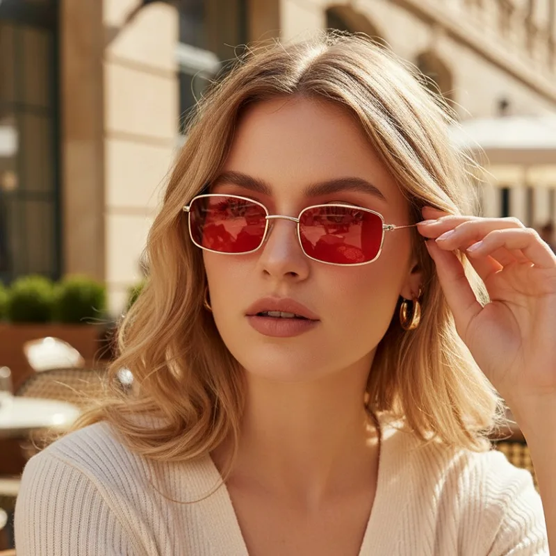 New Small Square Sunglasses Wo - Vintage Outdoor Fashion 评论和价格