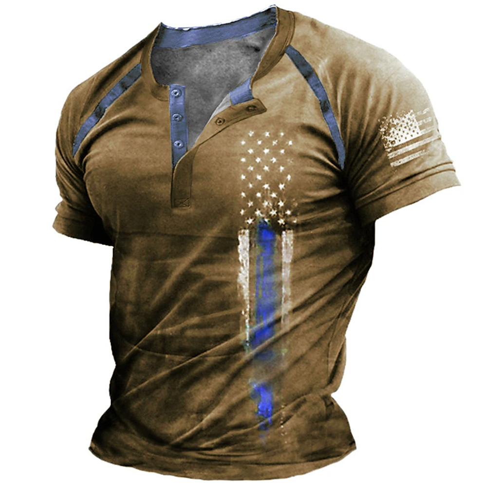 Funny 3D American Flag Print M - Vintage Fashion Stores 评论和价格