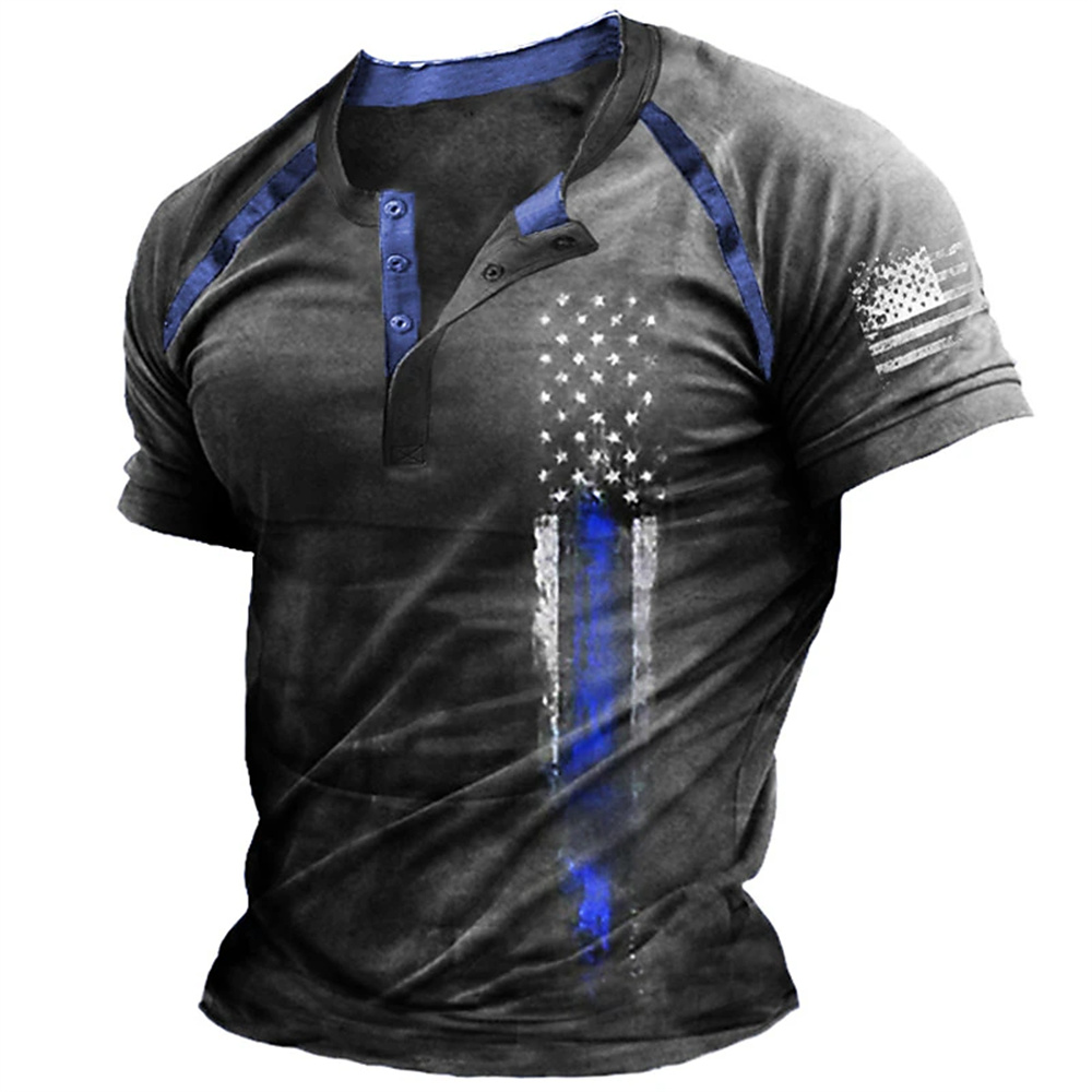 Funny 3D American Flag Print M - Vintage Fashion Stores 评论和价格
