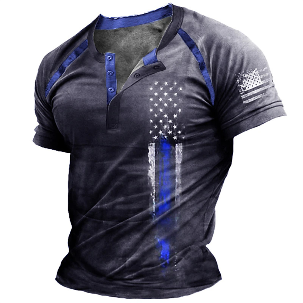 Funny 3D American Flag Print M - Vintage Fashion Stores 评论和价格