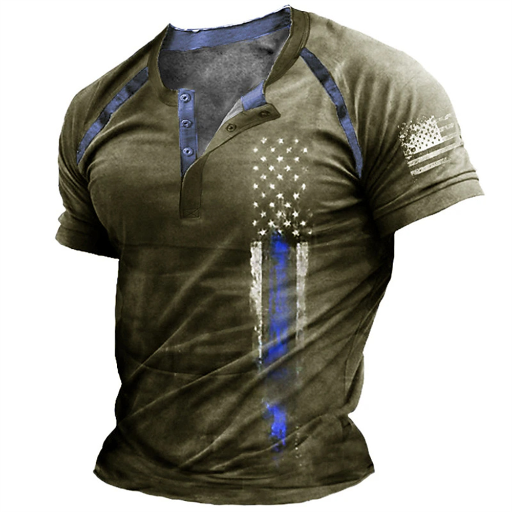 Funny 3D American Flag Print M - Vintage Fashion Stores 评论和价格