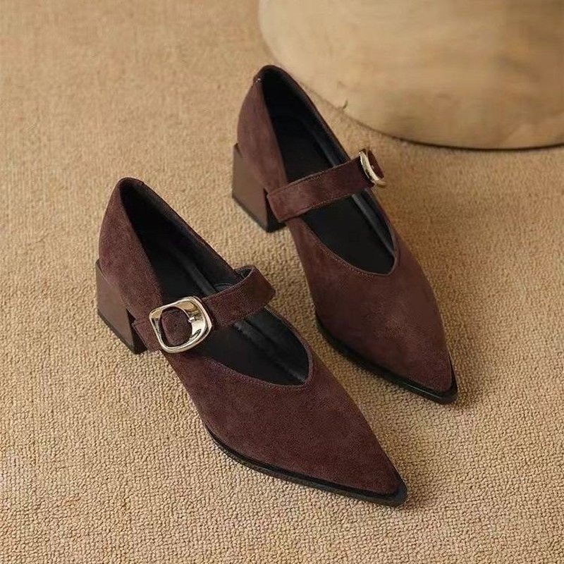 Women Vintage Mary Jane Block  - Vintage Fashion Dresses 评论和价格