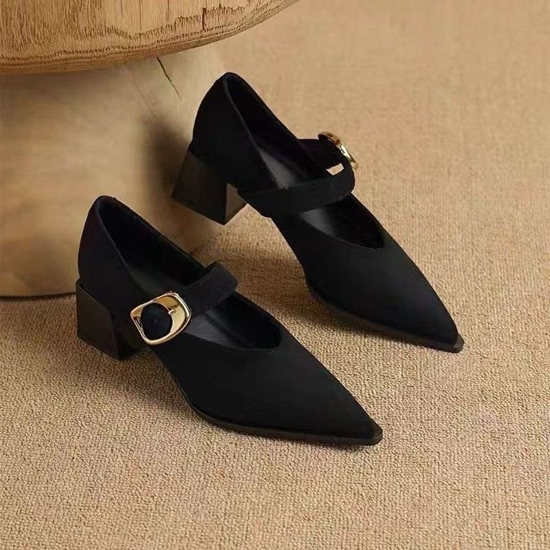 Women Vintage Mary Jane Block  - Vintage Fashion Dresses 评论和价格