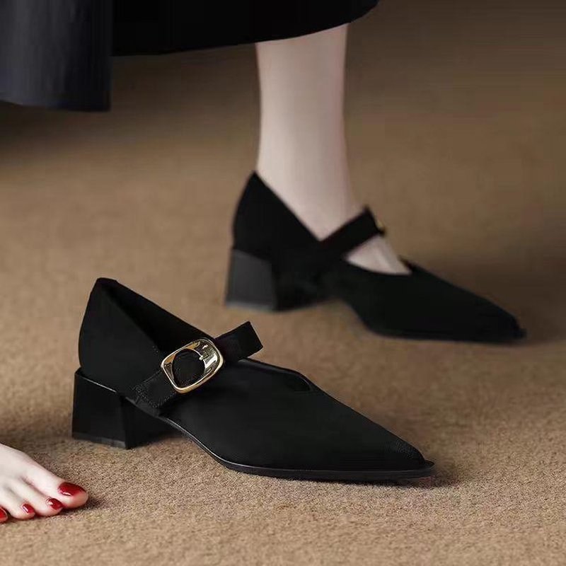 Women Vintage Mary Jane Block  - Vintage Fashion Dresses 评论和价格