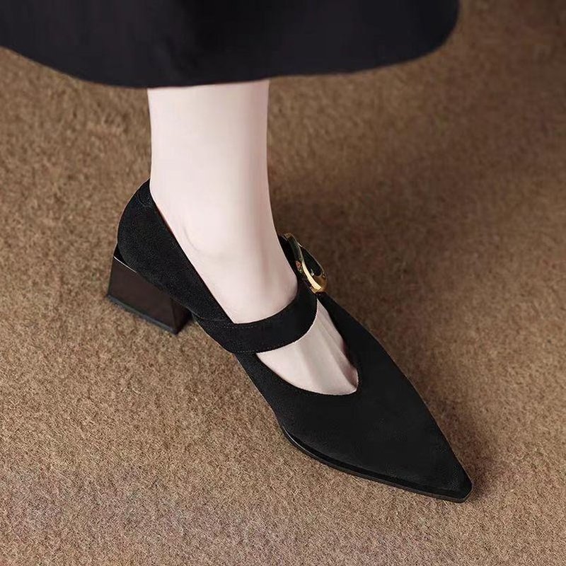 Women Vintage Mary Jane Block  - Vintage Fashion Dresses 评论和价格