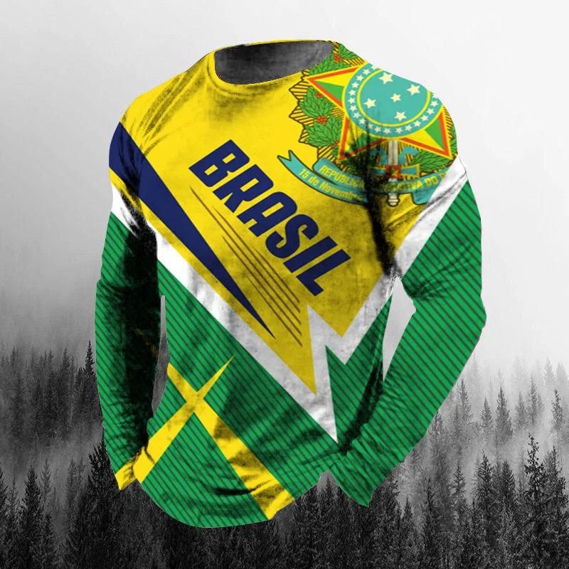 Vintage Brazilian Flag 3D Prin - Vintage Fashion Enthusiasts 评论和价格