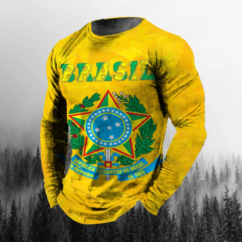 Vintage Brazilian Flag 3D Prin - Vintage Fashion Enthusiasts 评论和价格