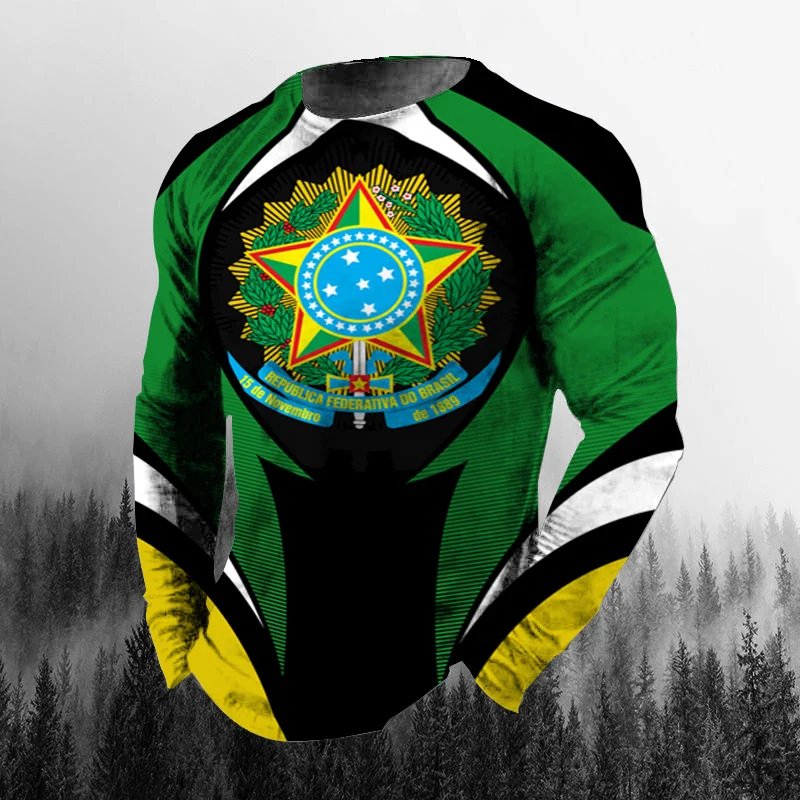 Vintage Brazilian Flag 3D Prin - Vintage Fashion Enthusiasts 评论和价格
